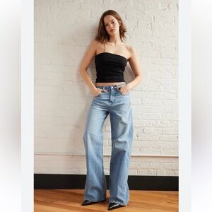 Etica Sky Blue Wide Leg Jeans